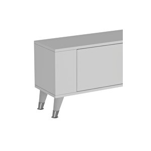 Tv1368dd Retro-32 Tv Sehpasi Beyaz-Gümüş