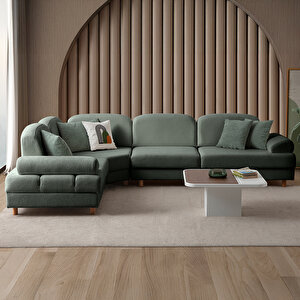 Aries Modüler Köşe Koltuk Takımı M Yeşil Yeşil