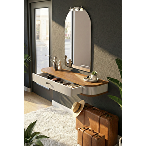 Vera Dresuar Cevi̇z Mdf Kapak, Beyaz Beyaz