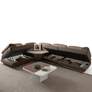 Eymense Aries Modüler Köşe Koltuk Takımı M Kahverengi