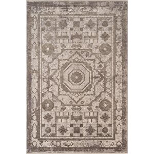 Art At004g Gri Halı Modern Desen Triko Akrilik Viskon Boyama Yüksek Sıklık Ipek Serisi 80x150 cm