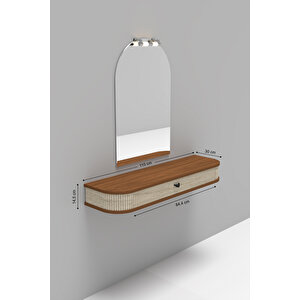 Vera Dresuar Cevi̇z Mdf Kapak, Traverten