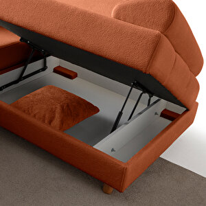 Aries Modüler Köşe Koltuk Takımı Xl Turuncu Turuncu