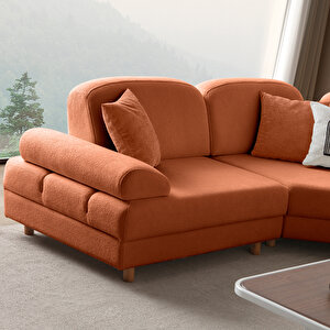 Eymense Aries Modüler Köşe Koltuk Takımı Xl Turuncu