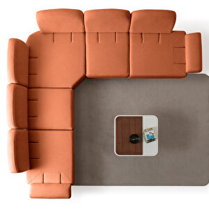 Eymense Aries Modüler Köşe Koltuk Takımı L Turuncu