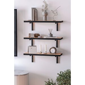 Duvar Rafı Uçan Raf Duvar Rafı Tv Rafı Kitaplık Rafı 80 X 19 Cm Çam