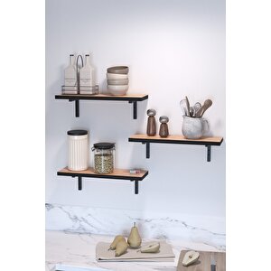 Duvar Rafı Uçan Raf Duvar Rafı Tv Rafı Kitaplık Rafı 80 X 19 Cm Çam