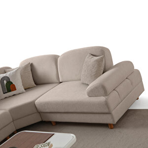 Eymense Aries Modüler Köşe Koltuk Takımı Xl Sütlü Kahve