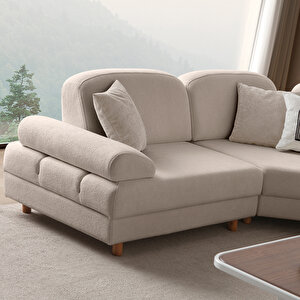 Eymense Aries Modüler Köşe Koltuk Takımı Xl Sütlü Kahve