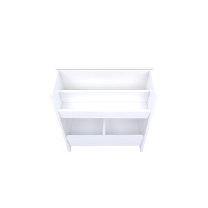 Montessori Ahşap Çok Amaçlı 2 Bölmeli Kitaplık, Düzenleyici