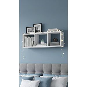 Elmas Dekoratif Çok Amaçlı Yatay Ve Dikey Kullanılabilir Raf, Kitaplık