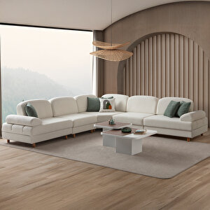 Aries Modüler Köşe Koltuk Takımı L Yeşil Yeşil