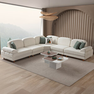 Aries Modüler Köşe Koltuk Takımı L Yeşil Yeşil