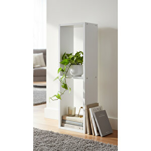 Elmas Dekoratif İkili Çok Amaçlı Yatay Raf, Kitaplık