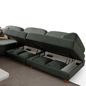 Aries Modüler Köşe Koltuk Takımı Xl Yeşil Yeşil