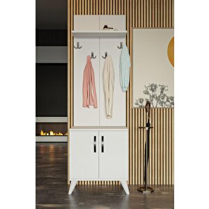 S Portmanto Ayakkabılık&portmanto-beyaz