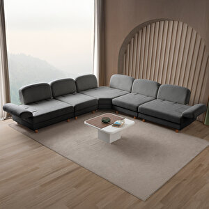 Eymense Aries Modüler Köşe Koltuk Takımı L Antrasit