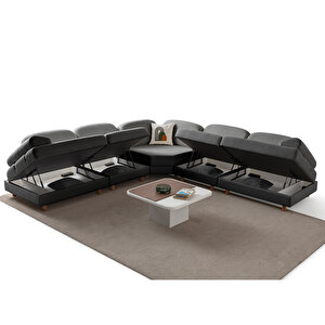 Eymense Aries Modüler Köşe Koltuk Takımı L Antrasit