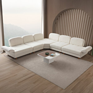 Eymense Aries Modüler Köşe Koltuk Takımı L Beyaz