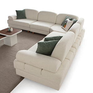 Eymense Aries Modüler Köşe Koltuk Takımı L Beyaz