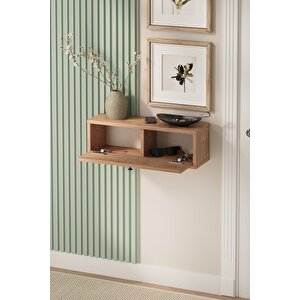 Duvara Monte Dresuar 2 Bölmeli Dresuar Kapaklı Konsol 60 Cm Antre Hol Sude Çam