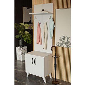 S Ayakkabılık Çok Amaçlı Ayakkabılık-beyaz