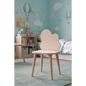 Montessori Çocuk Ahşap Oyun Etkinlik Çalışma Masası Sandalyesi