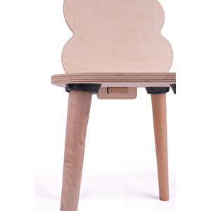 Montessori Çocuk Ahşap Oyun Etkinlik Çalışma Masası Sandalyesi