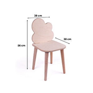 Montessori Çocuk Ahşap Oyun Etkinlik Çalışma Masası Sandalyesi