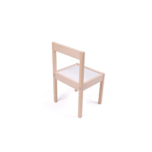 Montessori Çocuk Ahşap Etkinlik Masası Sandalyesi