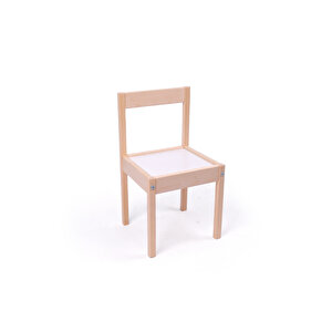 Montessori Çocuk Ahşap Etkinlik Masası Sandalyesi