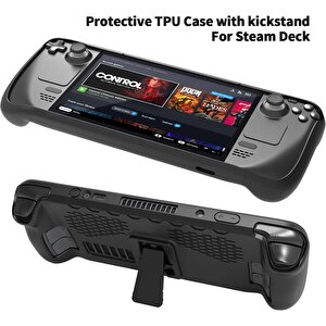 Steam Deck Koruyucu Sert Kılıf  Jys-sd009, Siyah Siyah