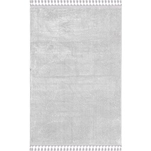 Rölyef Joy Krem Kaymaz Taban Kesme Halı Yolluk Pon Pon