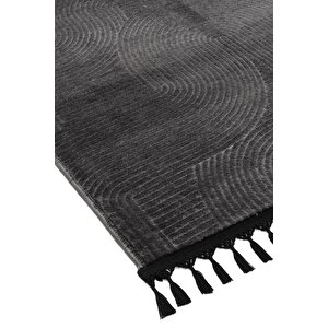 Rölyef Joy Krem Kaymaz Taban Kesme Halı Yolluk Pon Pon 80x200 cm