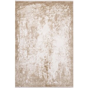 Cosmos Cs003b Bej Halı Modern Detaylı Pamuk Taban Viskon Tozuaz Salon Yatak Odası Koridor Halısı 240x340 cm