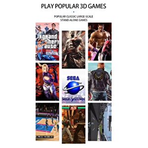 Konsol Plus Q10 Game Stick Retro 20776 Oyunlu 4k Hd 2.4g Kablosuz Kol 128 Gb