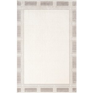 Fresco Fc005g Gri Çerçeveli Halı Modern Desen 100 Tarak Viskon Parlak Yumuşak İpek Serisi 100x300 cm