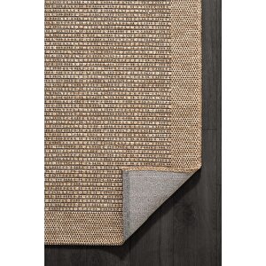 Mumbai Mu001b Gri Doğal Kilim Görünümlü Pamuk Tuşeli Kaymaz Pamuk Taban Dekoratif Halı Tozu Yok 120x180 cm