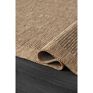 Mumbai Mu001b Gri Doğal Kilim Görünümlü Pamuk Tuşeli Kaymaz Pamuk Taban Dekoratif Halı Tozu Yok