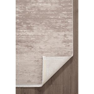 Leon Ln001k Bej Halı Modern Desen Pamuk Taban Akrilik Tozuaz Salon Yatak Odası Mutfak Koridor Halısı 200x290 cm
