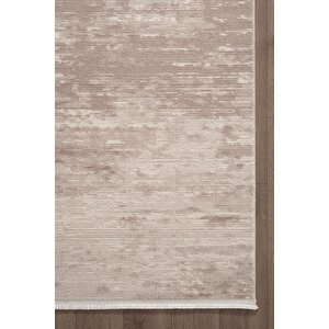 Leon Ln001k Bej Halı Modern Desen Pamuk Taban Akrilik Tozuaz Salon Yatak Odası Mutfak Koridor Halısı