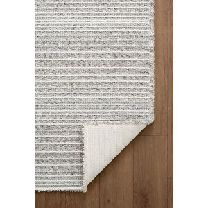 Decor Dc003g Gri Doğal Kalın Kilim Kenar Saçaklı Üst Sınıf Kalite Karmen Halı İpek Serisi