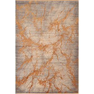 Art At003t Kiremit Halı Modern Desen Triko Akrilik Viskon Boyama Yüksek Sıklık Ipek Serisi 80x300 cm