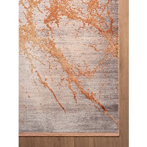 Art At003t Kiremit Halı Modern Desen Triko Akrilik Viskon Boyama Yüksek Sıklık Ipek Serisi