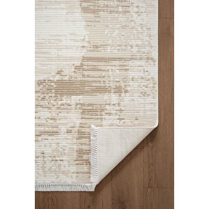 Etro Et006b Krem Modern Desenli Parlak Ağır Yüksek Sıklıkta Salon Halısı İpek Serisi