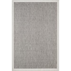 Zeen Ze002g Sisal Gri Beyaz Kolay Temizlenebilir Makinede Yıkanabilir Mutfak Halısı Pamuk Taban 100x200 cm