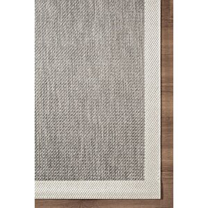 Zeen Ze002g Sisal Gri Beyaz Kolay Temizlenebilir Makinede Yıkanabilir Mutfak Halısı Pamuk Taban
