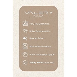 Vl Comfort Düz Saçaklı Peluş Halı Ekru