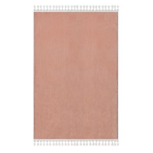 Vl Comfort Düz Saçaklı Peluş Halı Ekru 150x350 cm