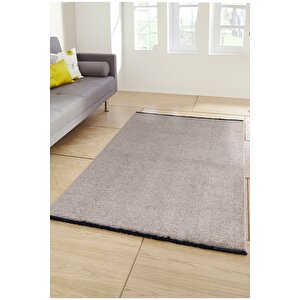 Vera Vl Yıkanabilir Kaydırmaz, Pamuk Dokuma, Premium Kalite Salon&mutfak&yemek Odası Kilimi Siyah 120x300 cm